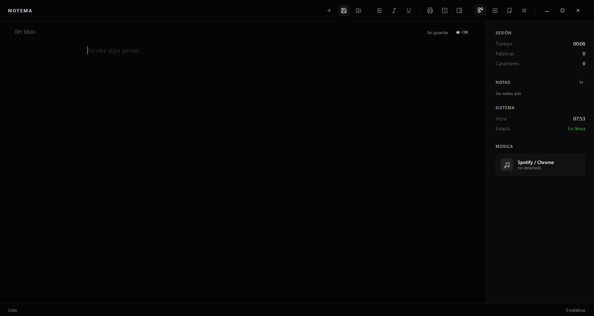 NOTEMA - Notas Minimalistas (Electron)