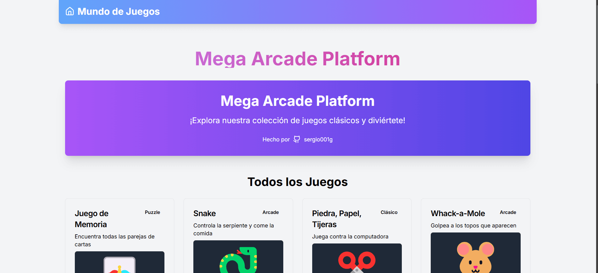 Portal de Juegos